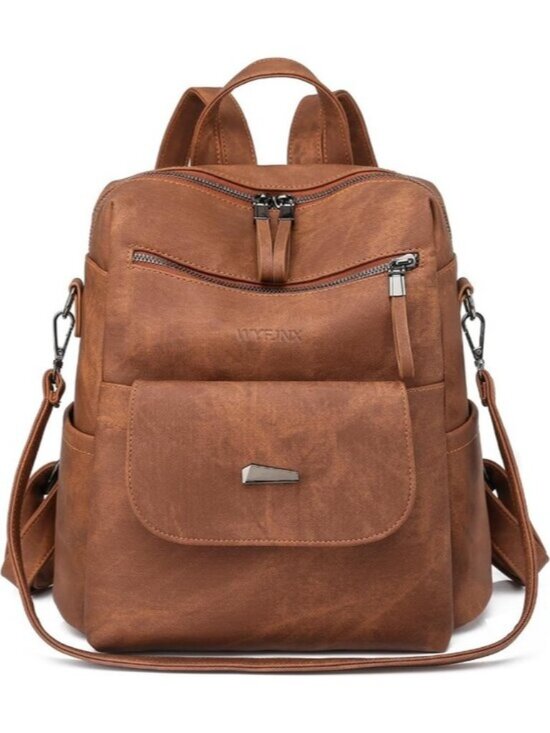 Women\'s PU Leather Backpack Purse Convertible Shoulder Bag Anti-Theft Travel main image 6